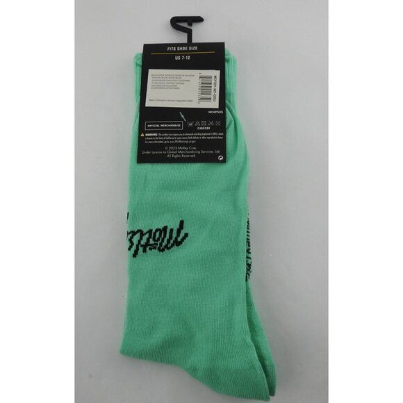 4 New Rock Band Pattern One Size Socks Iron Maiden Motley Crue Pink Floyd ACDC - Picture 7 of 9